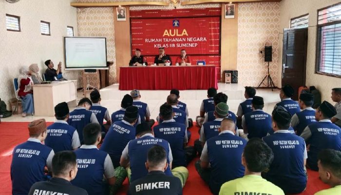 Dinas Kesehatan P2KB Sumenep Sosialisasi Peraturan Bupati Ruangan Bebas Asap Rokok di Rutan kelas IIB 