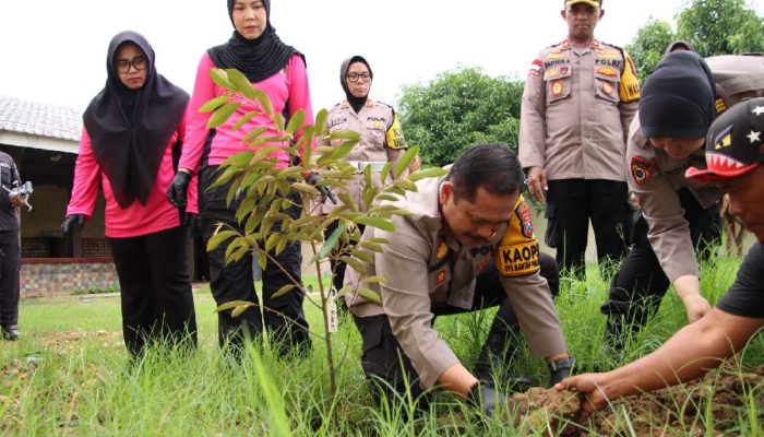 Polres Sumenep Launching Program Pekarangan Pangan Lestari (P2L) Untuk Dukung Ketahanan Pangan